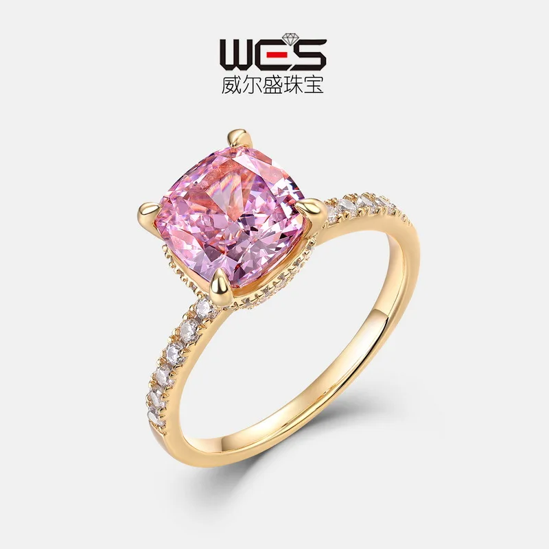 Кольцо из 18-каратного золота с инкрустацией цветными детскими камнями PT950, платиновое кольцо с высокоуглеродистым бриллиантом для женщин, изысканное кольцо с бриллиантом в холодном стиле
Кольцо из 18-каратного золота с инкрустацией цветными детскими камнями PT950, платиновое кольцо с высокоуглеродистым бриллиантом для женщин, изысканное кольцо с бриллиантом в холодном стиле