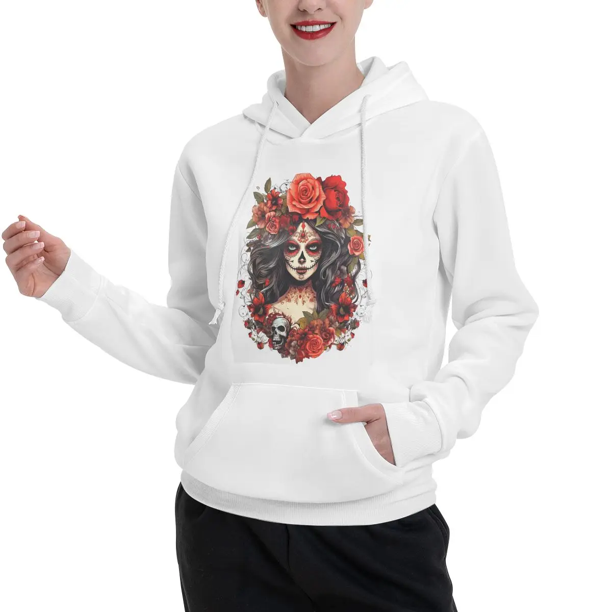 Мексиканская Catrina Girl Day Of The Dead, сахарный череп, толстовки для пар, повседневный пуловер, толстовка, одежда с длинными рукавами, осень-зима
Мексиканская Catrina Girl Day Of The Dead, сахарный череп, толстовки для пар, повседневный пуловер, толстовка, одежда с длинными рукавами, осень-зима