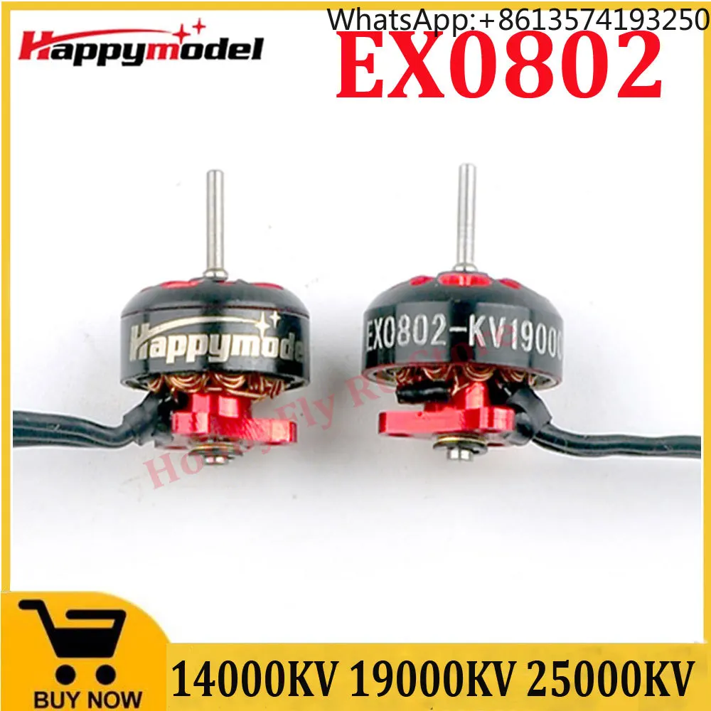 Happymodel EX0802 19000KV/ 25000KV 1-2S Mini Brushless Motor for RC FPV Racing Freestyle Mobula6 HD Tinywhoop
Happymodel EX0802 19000KV/ 25000KV 1-2S Mini Brushless Motor for RC FPV Racing Freestyle Mobula6 HD Tinywhoop
