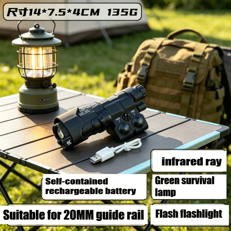 Alloy Nylon Tactical Lamp Unit Suits 20-22mm Rail, Red Beam Torch Outdoor Play Toy Fittings
Alloy Nylon Tactical Lamp Unit Suits 20-22mm Rail, Red Beam Torch Outdoor Play Toy Fittings