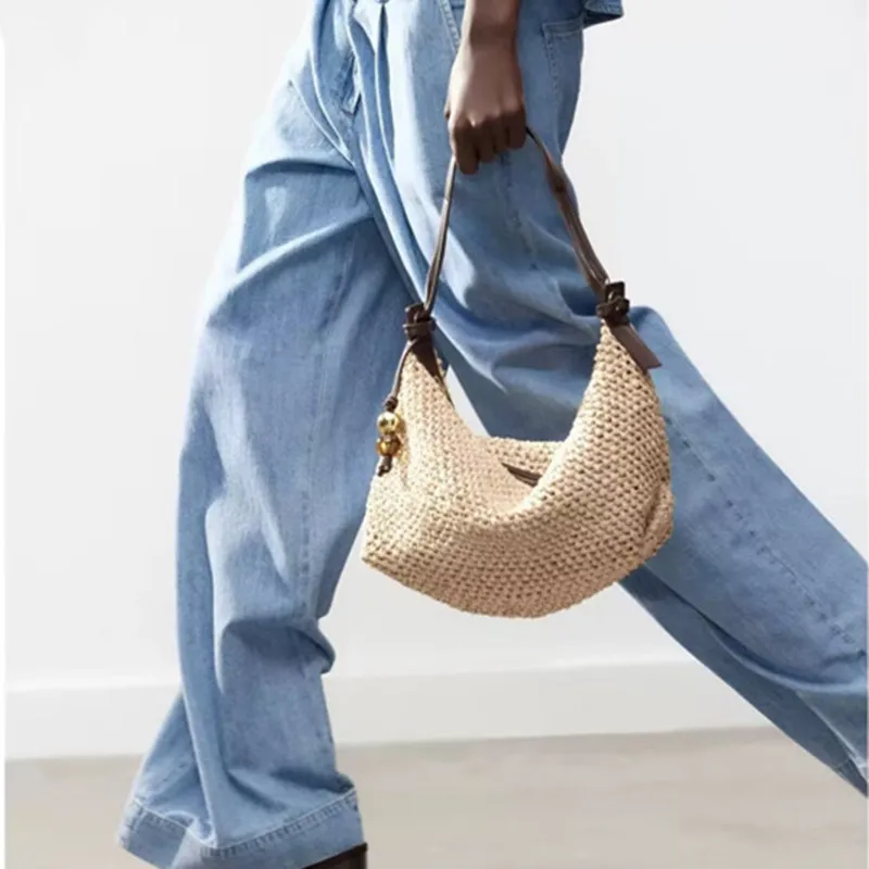 Fashion Woven Straw Bag Summer Travel Beach Bags for Women Handbag Bohemian High Quality Shoulder Bag 2025 NEW Vacation Purses
Fashion Woven Straw Bag Summer Travel Beach Bags for Women Handbag Bohemian High Quality Shoulder Bag 2025 NEW Vacation Purses
