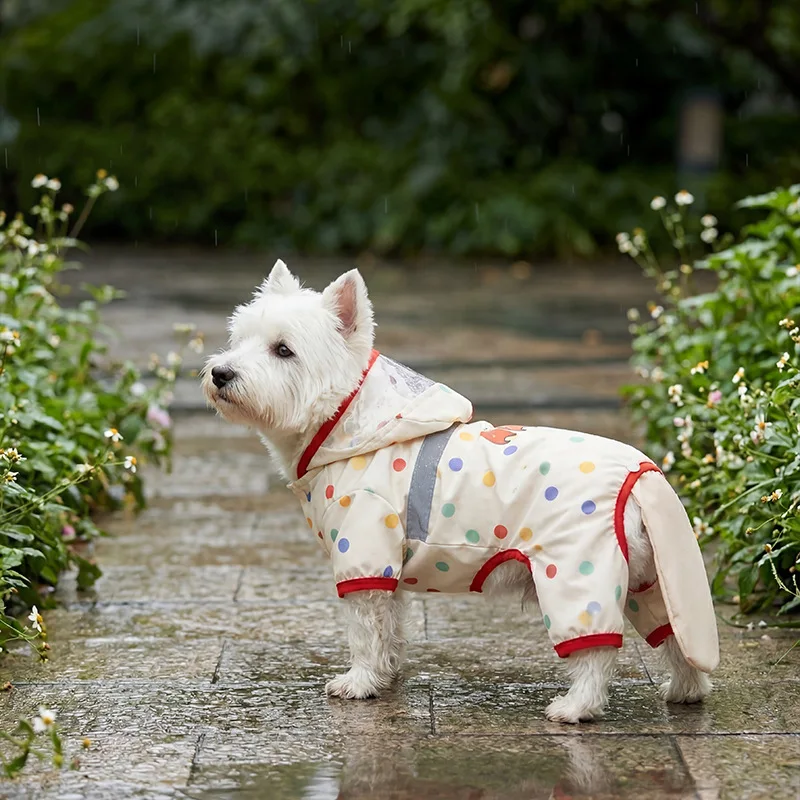 Detachable Cartoon Bear Pet Raincoat Covered Tail Transparent Mask Waterproof Small Dog Clothes Poncho
Detachable Cartoon Bear Pet Raincoat Covered Tail Transparent Mask Waterproof Small Dog Clothes Poncho
