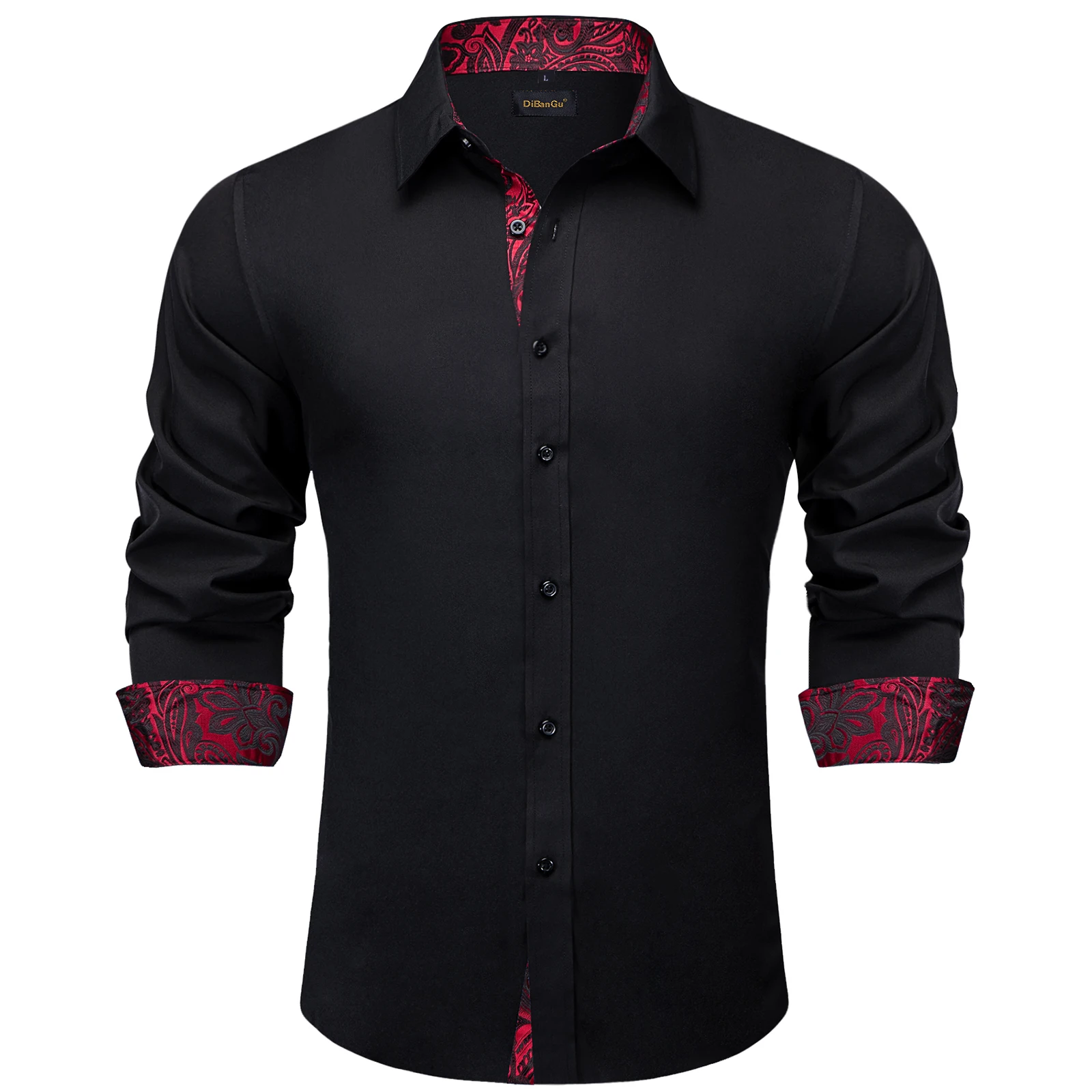 Мужские рубашки, однотонная модная повседневная черная классическая рубашка с длинным рукавом и отложным воротником для свадьбы, дизайнерская мужская одежда
Мужские рубашки, однотонная модная повседневная черная классическая рубашка с длинным рукавом и отложным воротником для свадьбы, дизайнерская мужская одежда