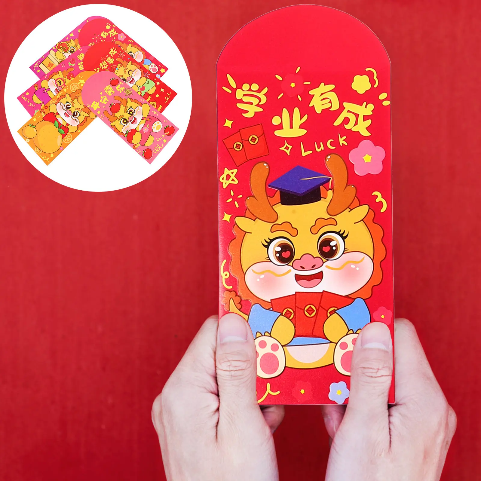 30Pcs Traditional Red Pockets with Auspicious Dragon Pattern Sturdy Paper Money Envelopes for New Year Spring Festival Gifting
30Pcs Traditional Red Pockets with Auspicious Dragon Pattern Sturdy Paper Money Envelopes for New Year Spring Festival Gifting