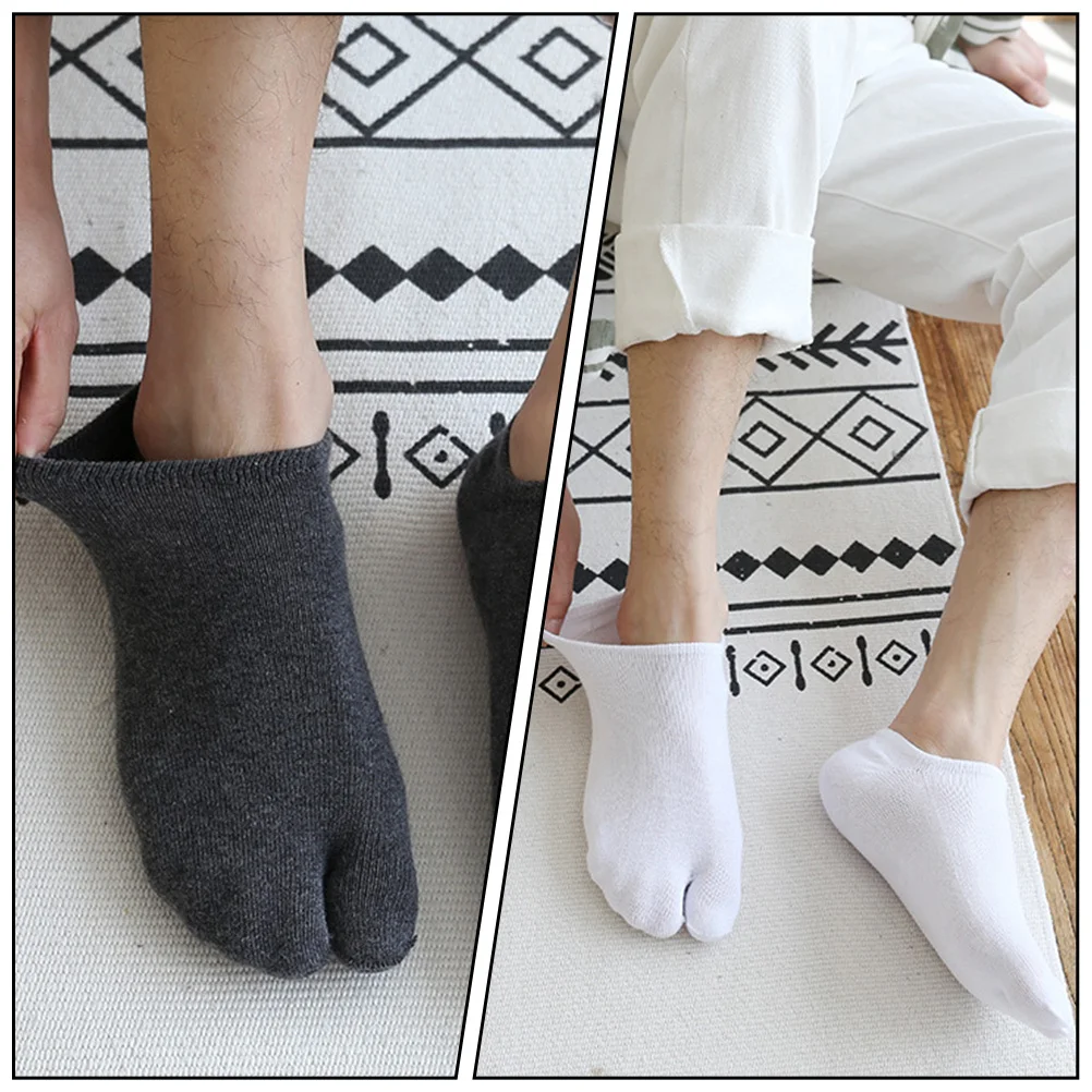 4pcs Two Toes Socks Cotton Split Toe Anti-Skid Summer Socks For Men Low-Cut Thin Shallow Mouth Male Accessory
4pcs Two Toes Socks Cotton Split Toe Anti-Skid Summer Socks For Men Low-Cut Thin Shallow Mouth Male Accessory