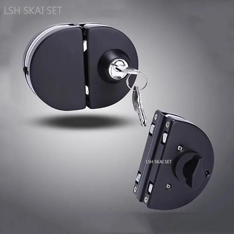 Black Stainless Steel Frameless Glass Door Lock No Need Opening Holes Sliding Door Locks Office and Shop Anti-theft Door Lock
Black Stainless Steel Frameless Glass Door Lock No Need Opening Holes Sliding Door Locks Office and Shop Anti-theft Door Lock