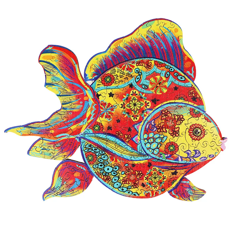 Fish Animal Puzzle New Wooden DIY Beautiful Jigsaw Board Set For Baby Toys Adults Kids Gifts Educational Games Toys Puzzle
Fish Animal Puzzle New Wooden DIY Beautiful Jigsaw Board Set For Baby Toys Adults Kids Gifts Educational Games Toys Puzzle