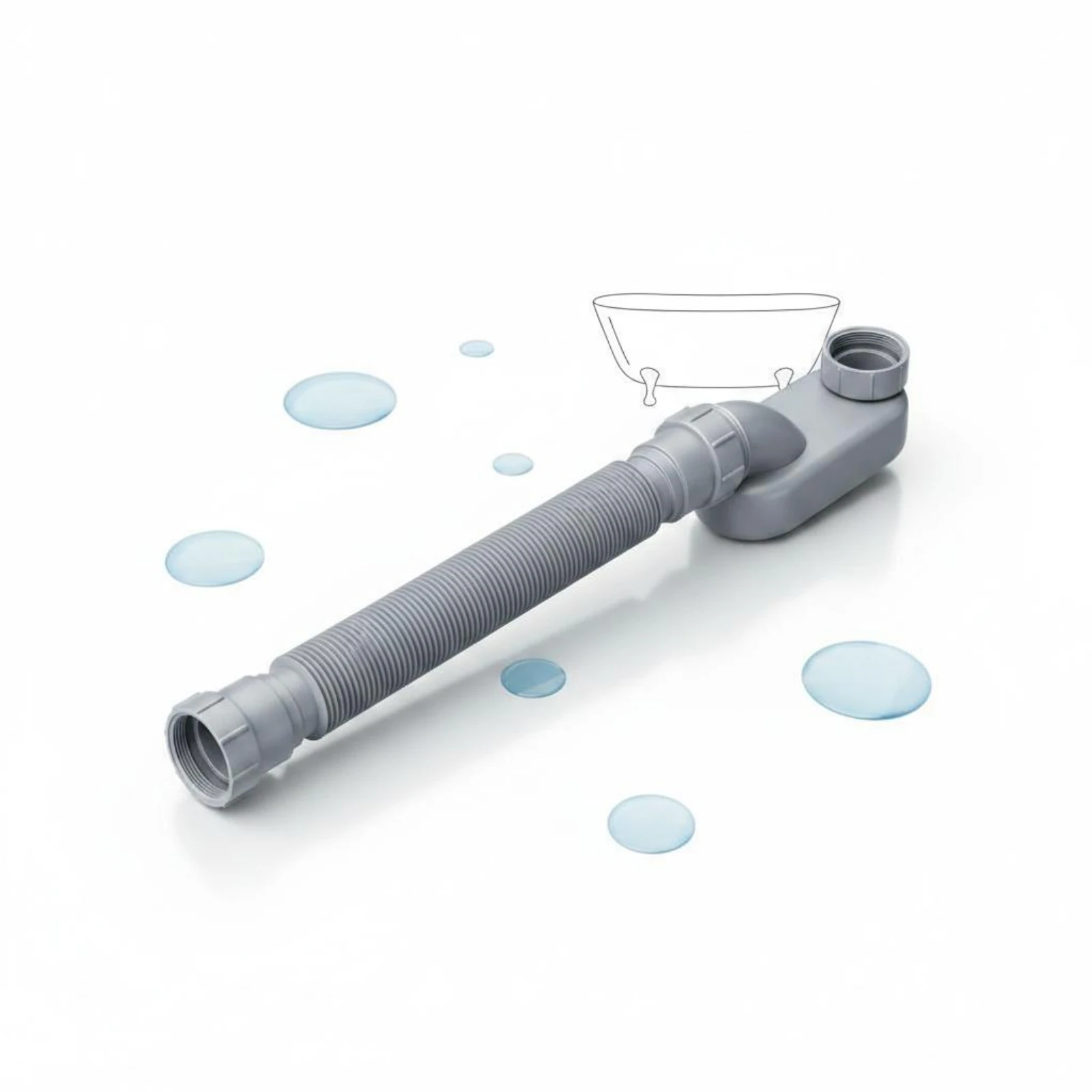 Freestanding Tub Drain Kit Space-Saving Slimline P Bend Bathroom Plumbing Sturdy
Freestanding Tub Drain Kit Space-Saving Slimline P Bend Bathroom Plumbing Sturdy