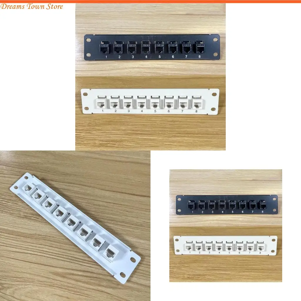HX6A Patch Panel 8 Port Cat6 10G Support 1U Patch Panel UTP 19-Inch Wallmount or Rackmount Down Block for Cat6
HX6A Patch Panel 8 Port Cat6 10G Support 1U Patch Panel UTP 19-Inch Wallmount or Rackmount Down Block for Cat6