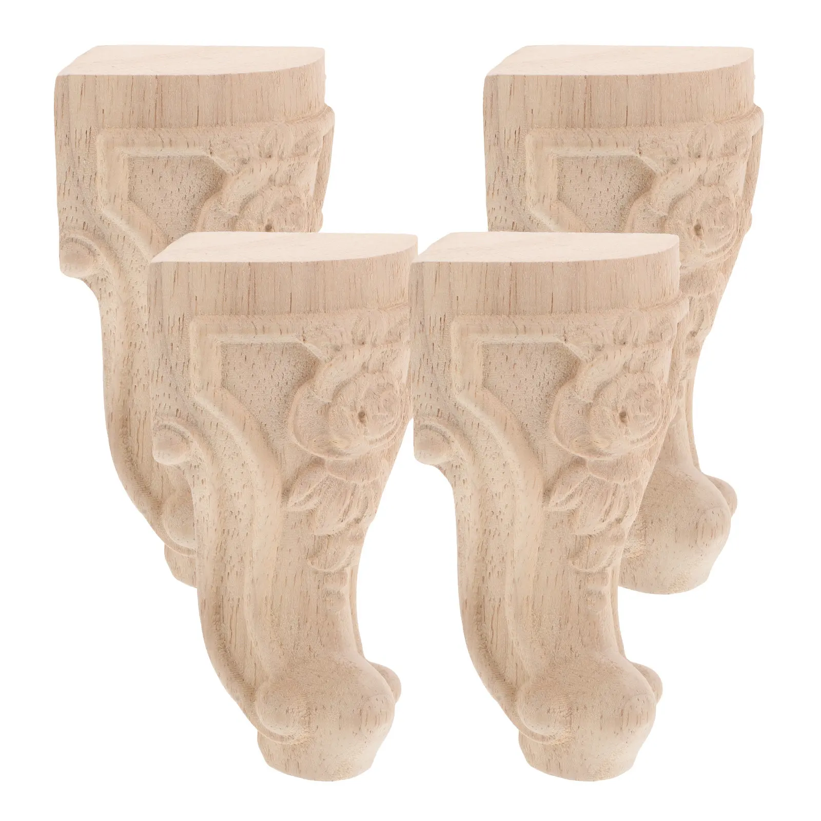 4Pcs Solid Wood Furniture Legs Carved European Style Replacement Table Sofa Dresser Coffee Table Cabinet Feet Wooden Furniture
4Pcs Solid Wood Furniture Legs Carved European Style Replacement Table Sofa Dresser Coffee Table Cabinet Feet Wooden Furniture