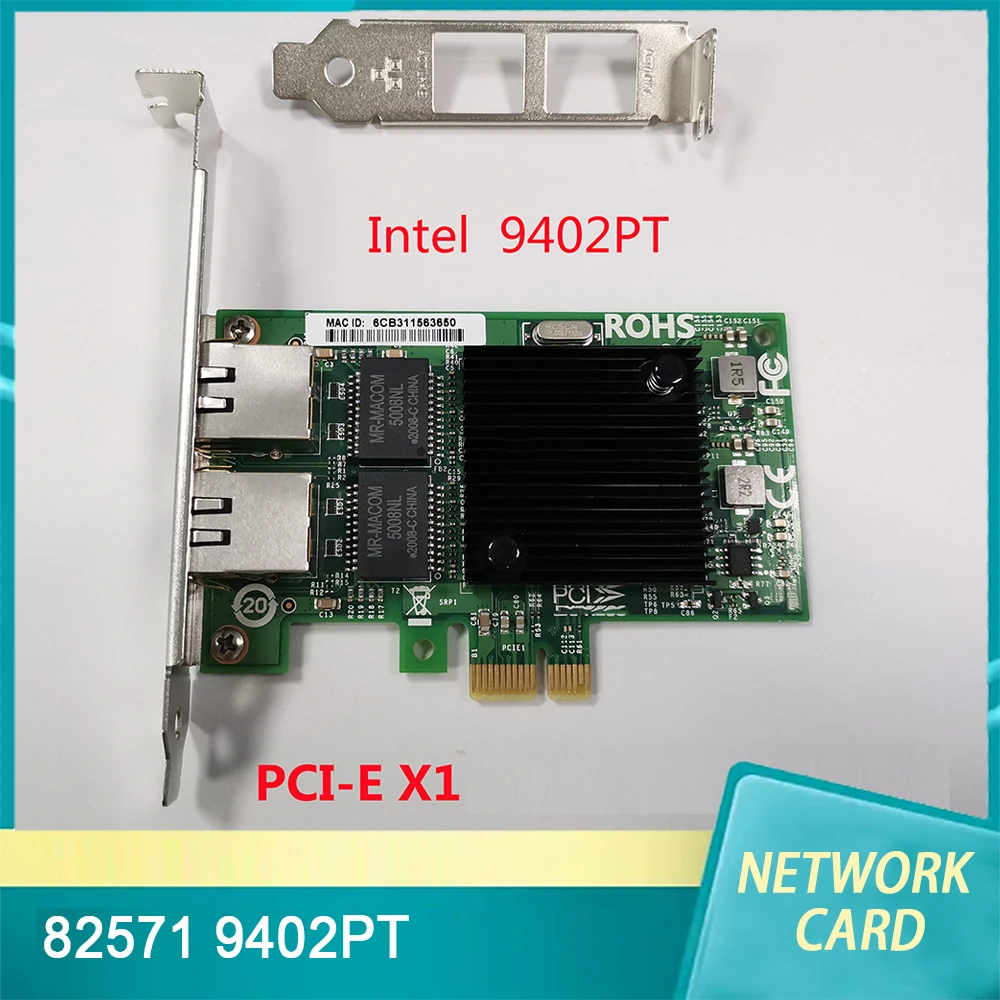 Сетевая карта Gigabit Ethernet для Intel 82571 9402PT PCI-E X1 с двумя портами, высокое качество, быстрая доставка
Сетевая карта Gigabit Ethernet для Intel 82571 9402PT PCI-E X1 с двумя портами, высокое качество, быстрая доставка