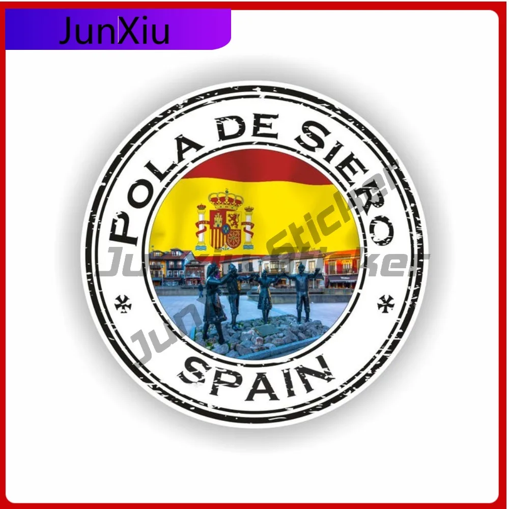 Pola de Siero Stylish Boat Waterproof Vinyl Sticker Round Seal Spain Art Window Boat Sticker Unique Car UV Resistant Bumper
Pola de Siero Stylish Boat Waterproof Vinyl Sticker Round Seal Spain Art Window Boat Sticker Unique Car UV Resistant Bumper