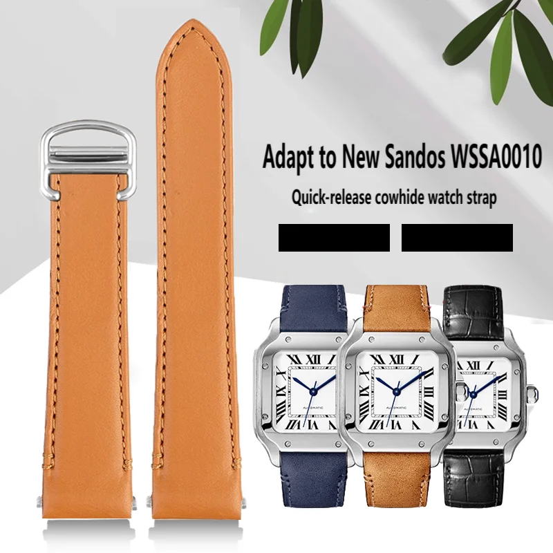 Quick Release cowhide Strap for Cartier Santos SSA0009 WSSA0010 WSSA0018 New SANTOS Leather Watch Band 19mm 21mm Folding buckle 
Quick Release cowhide Strap for Cartier Santos SSA0009 WSSA0010 WSSA0018 New SANTOS Leather Watch Band 19mm 21mm Folding buckle