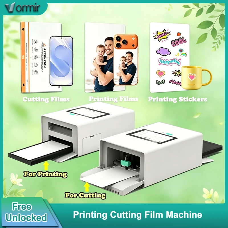 VORMIR 3-in-1 Dye Sublimation Moile Phone Skin Sticker Printer and Screen Protector Cutting Machine for DIY Back Film
VORMIR 3-in-1 Dye Sublimation Moile Phone Skin Sticker Printer and Screen Protector Cutting Machine for DIY Back Film