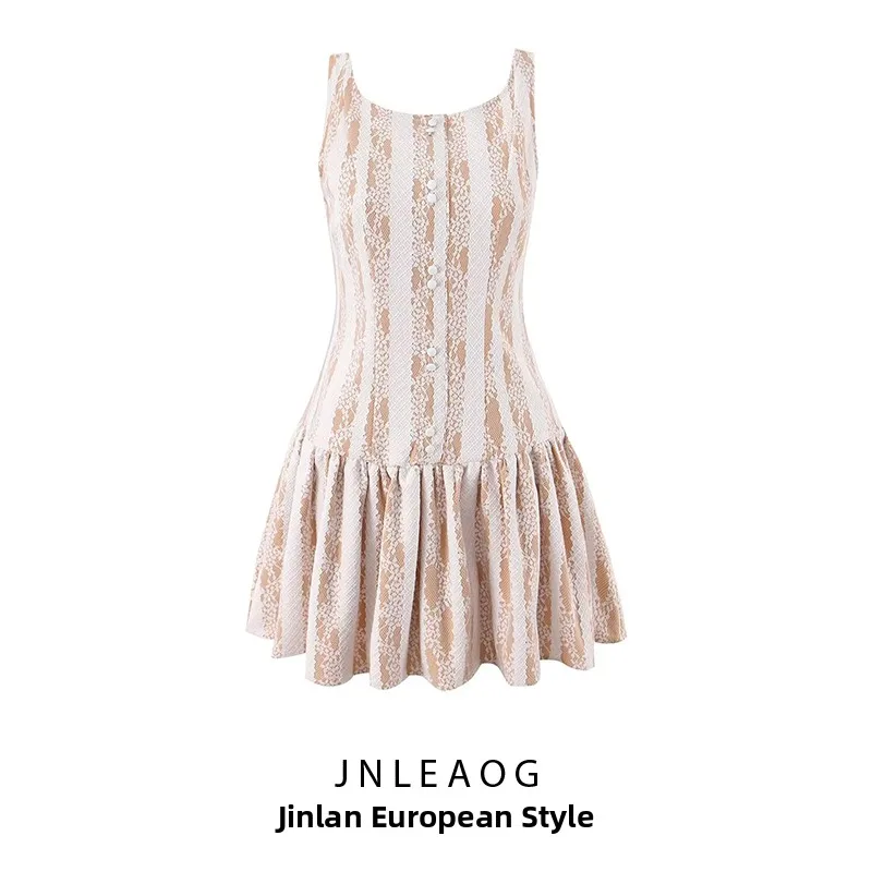 Elegant Lace Splice Bubble Sleeveless round Neck Dress Slim Fit Straight Skirt Polyester Fiber Casual Autumn New Style Women'...
Elegant Lace Splice Bubble Sleeveless round Neck Dress Slim Fit Straight Skirt Polyester Fiber Casual Autumn New Style Women'...