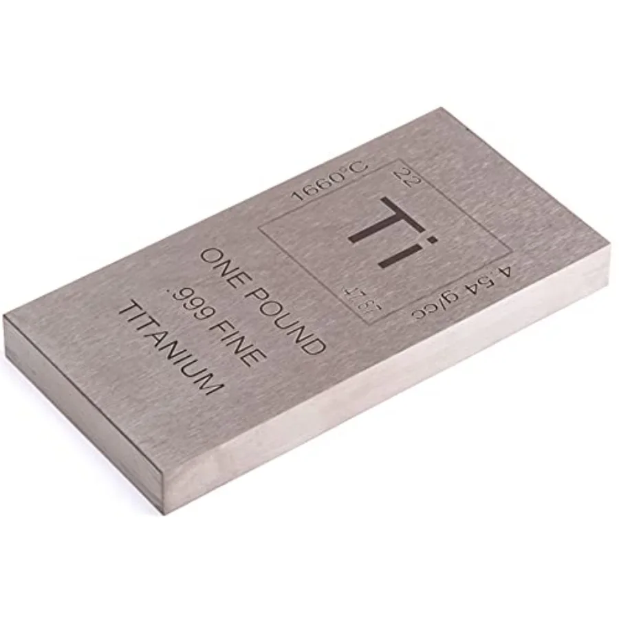 Pure Titanium Bar 1 Pound. 999 Fine Periodic Table Design Ti Element Ingot Collectible Industrial Metal Bar for Inverstment and
Pure Titanium Bar 1 Pound. 999 Fine Periodic Table Design Ti Element Ingot Collectible Industrial Metal Bar for Inverstment and