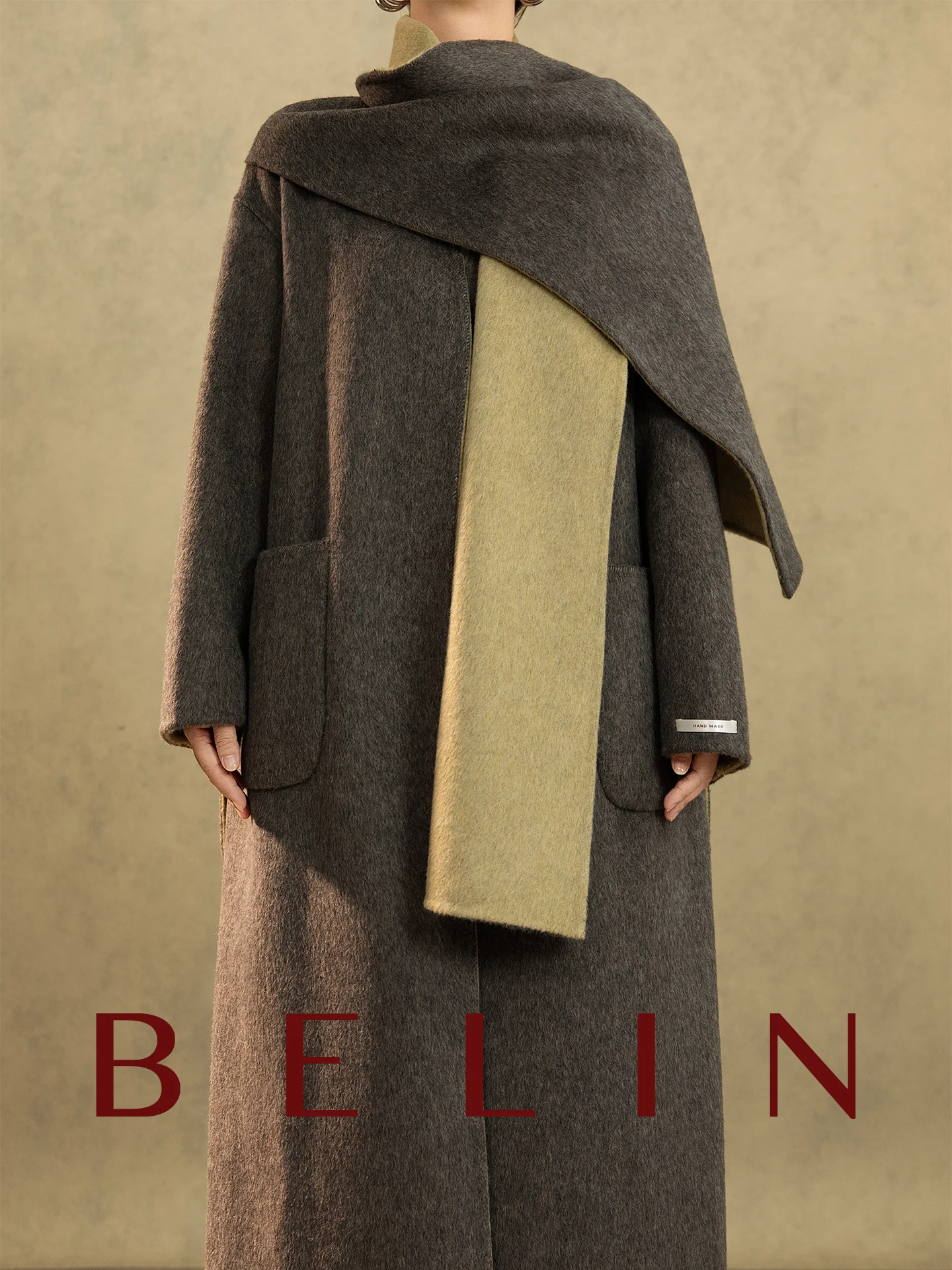 Новое женское зимнее пальто Belin из двусторонней мериносовой шерсти, средней длины, с эффектом цветовых блоков, премиум-класса
Новое женское зимнее пальто Belin из двусторонней мериносовой шерсти, средней длины, с эффектом цветовых блоков, премиум-класса