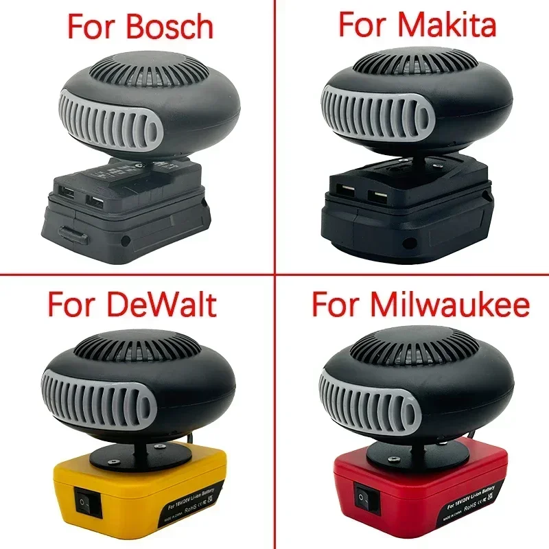 Portable Lithium Electric Power Warm Air Blower Fan Heater Hot&Cold Wind Dual Mode for Makita for Bosch for DeWalt for Milwaukee
Portable Lithium Electric Power Warm Air Blower Fan Heater Hot&Cold Wind Dual Mode for Makita for Bosch for DeWalt for Milwaukee