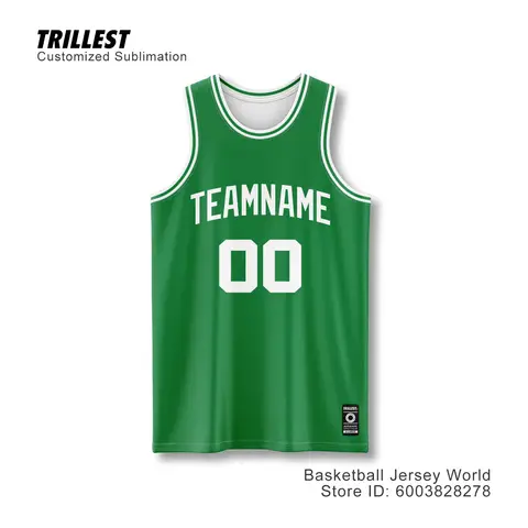 Camiseta de baloncesto clásica verde original Boston, malla, secado rápido, moda urbana, nuevo estilo, personalizable