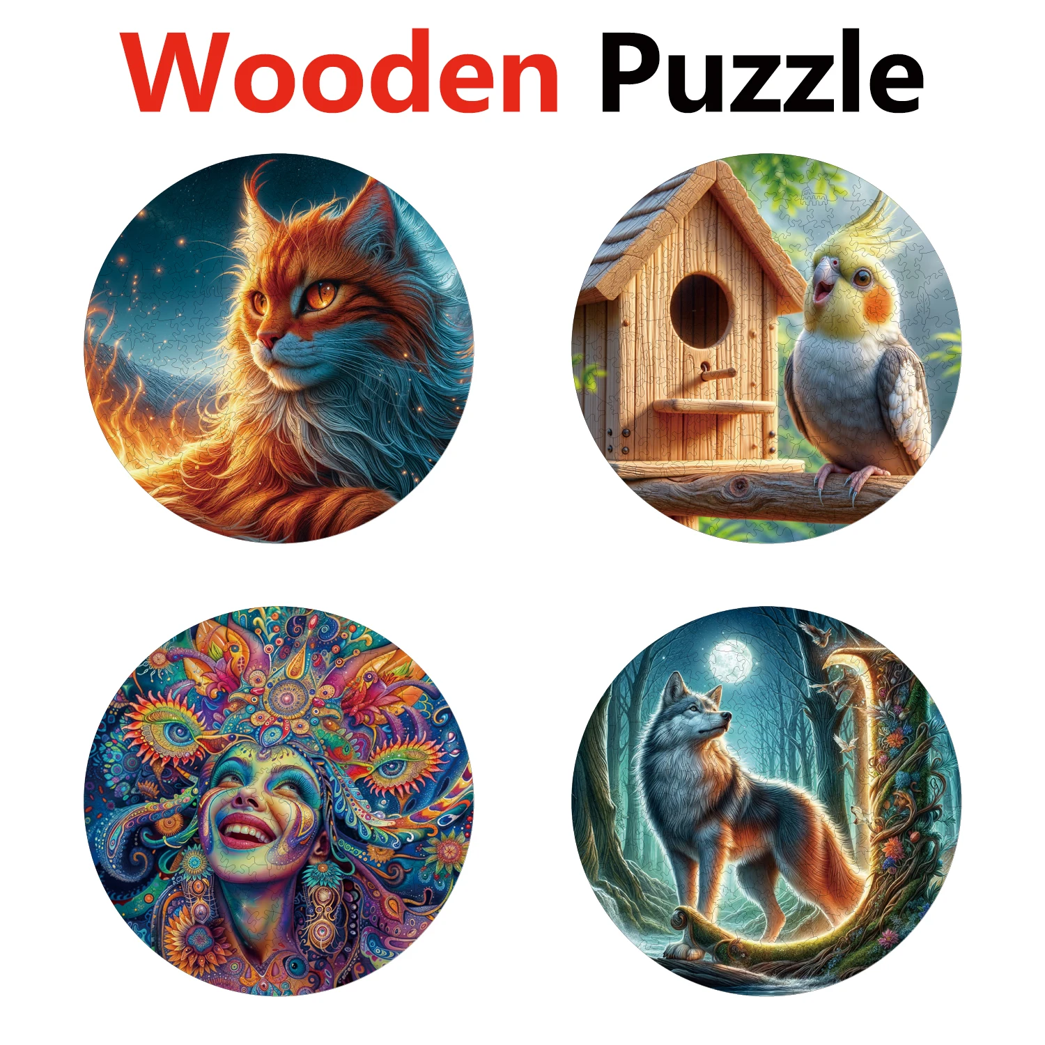 Cat parrot Medusa wolf Animal Puzzles High Quality Jigsaw Puzzle Wooden Puzzle Best Christmas Gift
Cat parrot Medusa wolf Animal Puzzles High Quality Jigsaw Puzzle Wooden Puzzle Best Christmas Gift