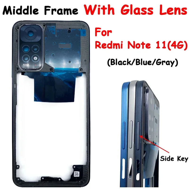 Middle Frame For Redmi Note 11 4G With Volume Button Front Housing Middle Bezel Chassis Shell
Middle Frame For Redmi Note 11 4G With Volume Button Front Housing Middle Bezel Chassis Shell