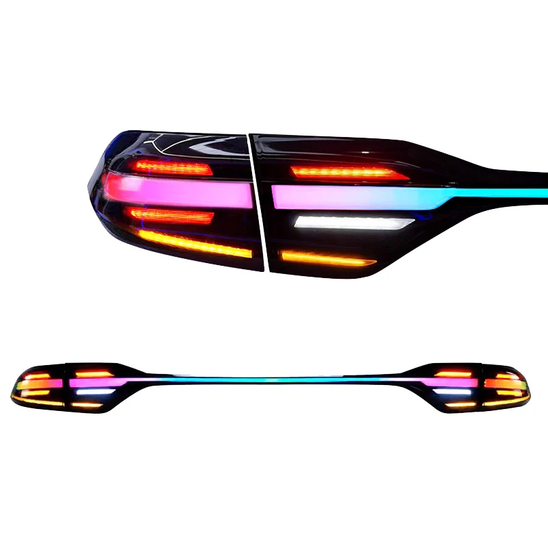 Для Toyota Corolla 2019 2020 2021 2022, автомобильные аксессуары, обновленный задний фонарь, светодиодные задние фонари, через стиль, задние фонари RGB 
Для Toyota Corolla 2019 2020 2021 2022, автомобильные аксессуары, обновленный задний фонарь, светодиодные задние фонари, через стиль, задние фонари RGB