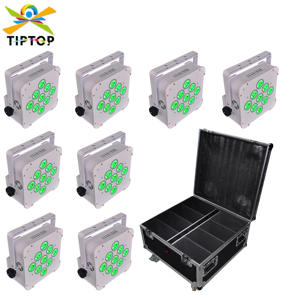 TIPTOP 9x18W Battery Wireless LED Par Light RGBWAUV DMX DJ Disco Club Lights Party Stage Lighting With Flightcase 8IN1 TP-B0918B
TIPTOP 9x18W Battery Wireless LED Par Light RGBWAUV DMX DJ Disco Club Lights Party Stage Lighting With Flightcase 8IN1 TP-B0918B