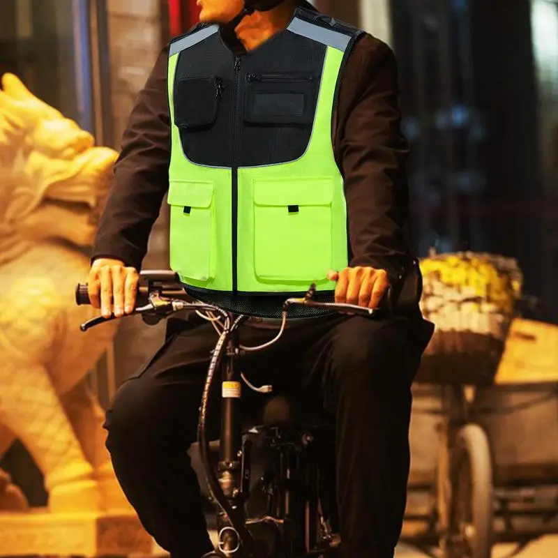 Reflective Safety Vest Bright Safety Vest With Multiple Pockets Running Vest Gear Reflective Construction Vest For Women & Men
Reflective Safety Vest Bright Safety Vest With Multiple Pockets Running Vest Gear Reflective Construction Vest For Women & Men