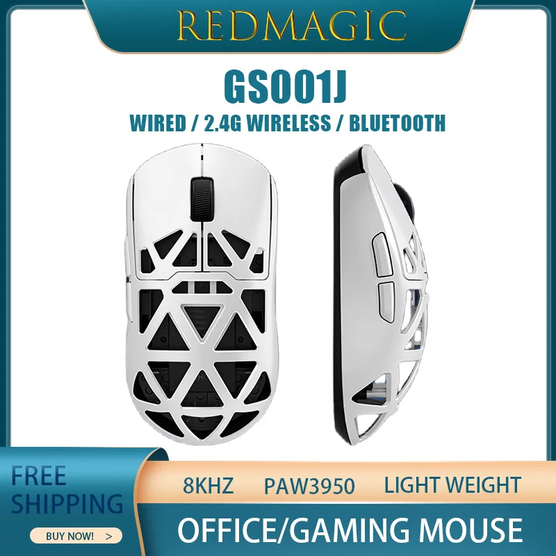 Mchose Ax5 V2 Wireless Mouse Magnesium Alloy Shell Three-Mode Connection 8khz Paw3950 Gaming Mouse Low Latency Light Weight 54g
Mchose Ax5 V2 Wireless Mouse Magnesium Alloy Shell Three-Mode Connection 8khz Paw3950 Gaming Mouse Low Latency Light Weight 54g