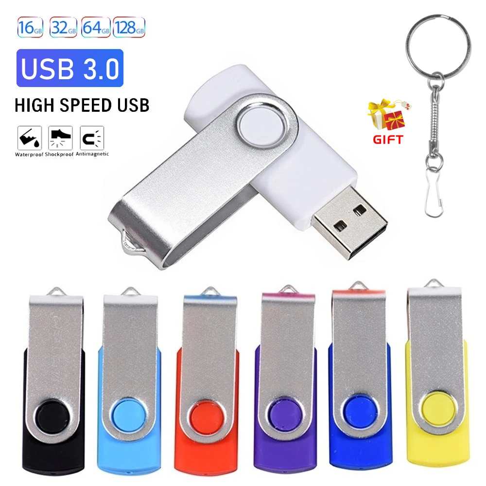 High Speed 3.0 USB Flash Drive Metal Memória Vara 64GB 32GB 16GB Colorful Pen Drive Key Chain USB Stick For Laptop U Disk 8GB 
High Speed 3.0 USB Flash Drive Metal Memória Vara 64GB 32GB 16GB Colorful Pen Drive Key Chain USB Stick For Laptop U Disk 8GB
