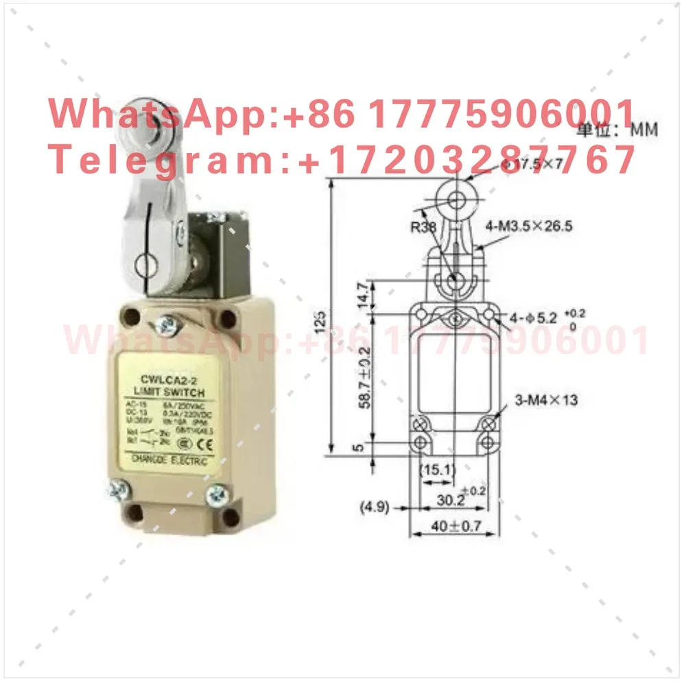 CNTD Changde Micro Stroke CWL CA12-2-Q CWL2-2 CWLD CWLD2 Vertical Limit Switch
CNTD Changde Micro Stroke CWL CA12-2-Q CWL2-2 CWLD CWLD2 Vertical Limit Switch