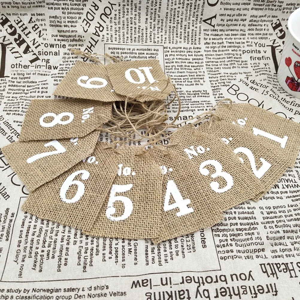 10 Pcs Burlap Tags Beige Hanging Seat Cards Table Numbers Signs Wedding Favor Gifts Christmas Eco Friendly
10 Pcs Burlap Tags Beige Hanging Seat Cards Table Numbers Signs Wedding Favor Gifts Christmas Eco Friendly