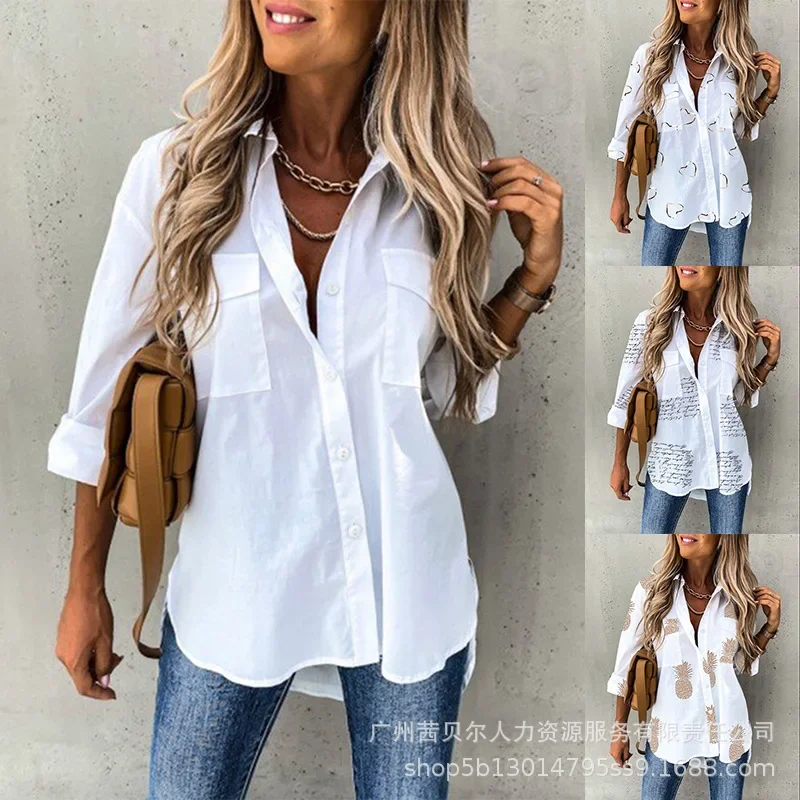 Women Spring Summer Shirt Plaid Color Long Sleeve Button Pockets Turndown Collar Casual Fashion Comfortable Regular Standard Fit
Women Spring Summer Shirt Plaid Color Long Sleeve Button Pockets Turndown Collar Casual Fashion Comfortable Regular Standard Fit