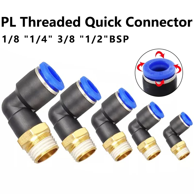 PL OD 4 6 8 10 12mmElbow pneumatic Air Connector 1/8 "1/4" 3/8 "1/2" Male pneumatic thread tube Fitting tube Air Push In Mount
PL OD 4 6 8 10 12mmElbow pneumatic Air Connector 1/8 "1/4" 3/8 "1/2" Male pneumatic thread tube Fitting tube Air Push In Mount