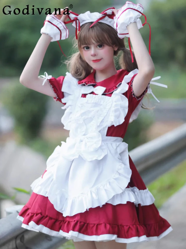 Японское весенне-летнее вечернее платье в стиле Лолиты с анимацией и оборками и высокой талией, милые платья принцессы с короткими рукавами для девочек
Японское весенне-летнее вечернее платье в стиле Лолиты с анимацией и оборками и высокой талией, милые платья принцессы с короткими рукавами для девочек