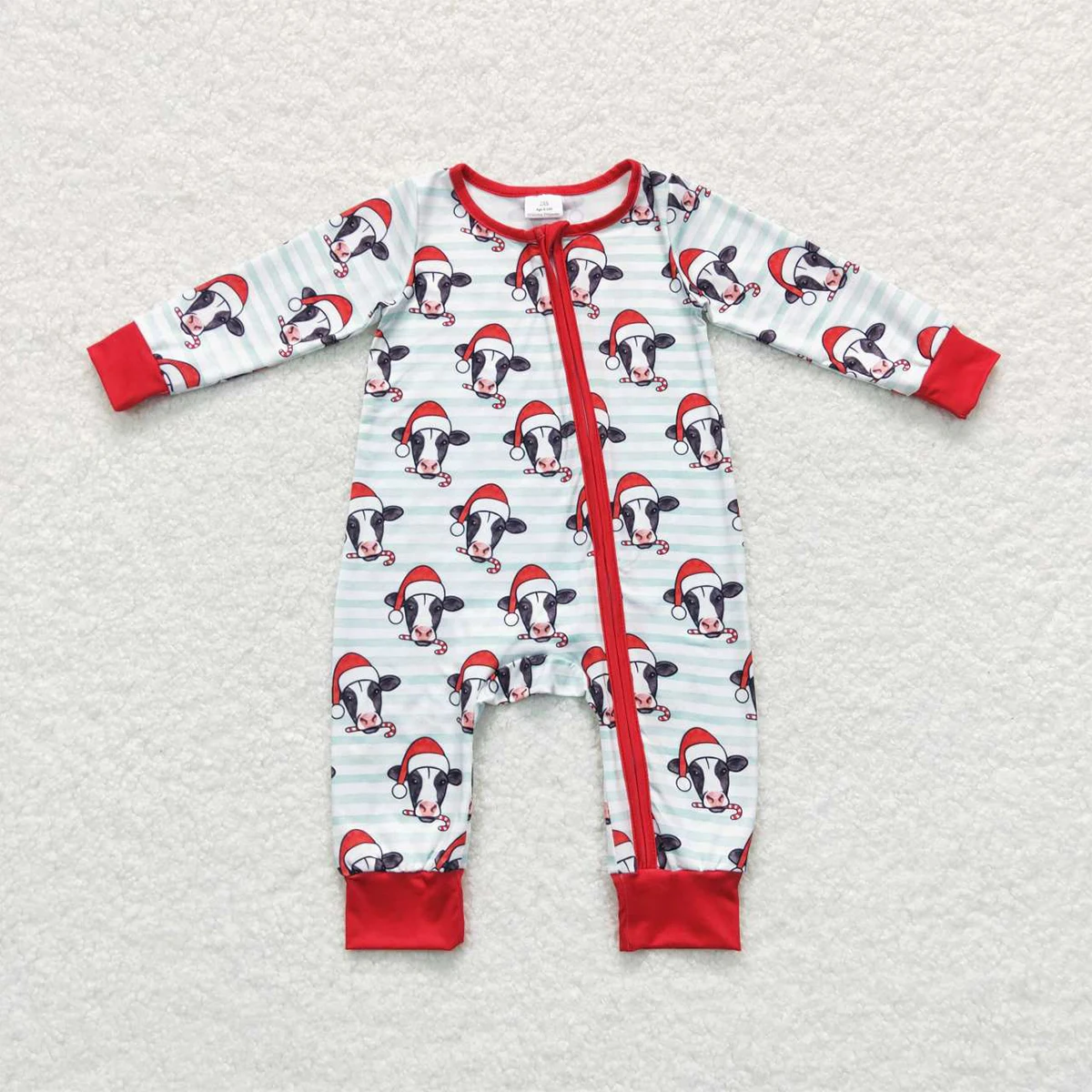 Wholesale Newborn Christmas Cow Romper Spring Autumn Baby Boy Fashion Clothing Long Sleeve Jumpsuit Kids Toddler One-piece
Wholesale Newborn Christmas Cow Romper Spring Autumn Baby Boy Fashion Clothing Long Sleeve Jumpsuit Kids Toddler One-piece