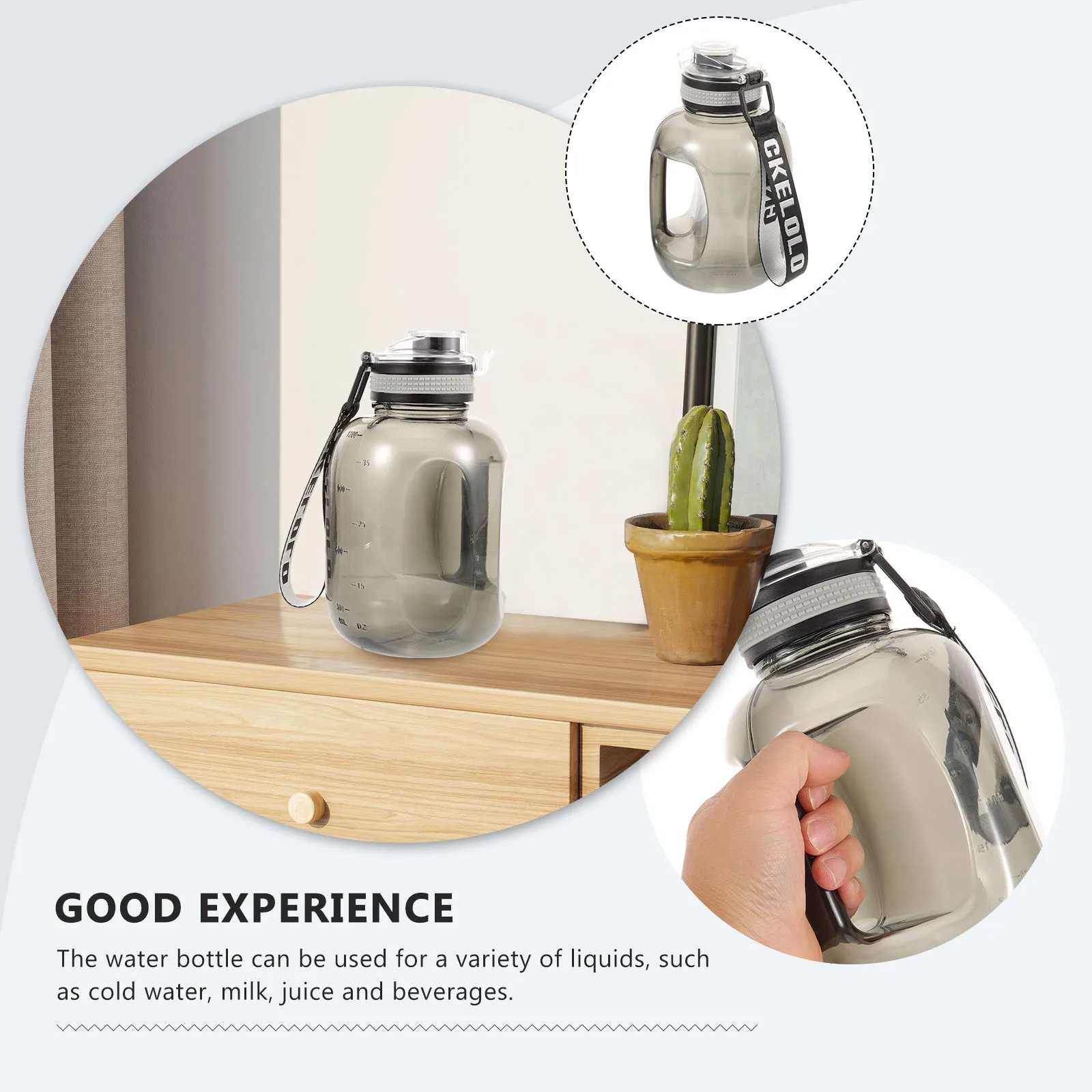 Outdoor Sports Water Bottle Plastic Jug Gym Men's Workout Fitness Exercise Running Container
Outdoor Sports Water Bottle Plastic Jug Gym Men's Workout Fitness Exercise Running Container