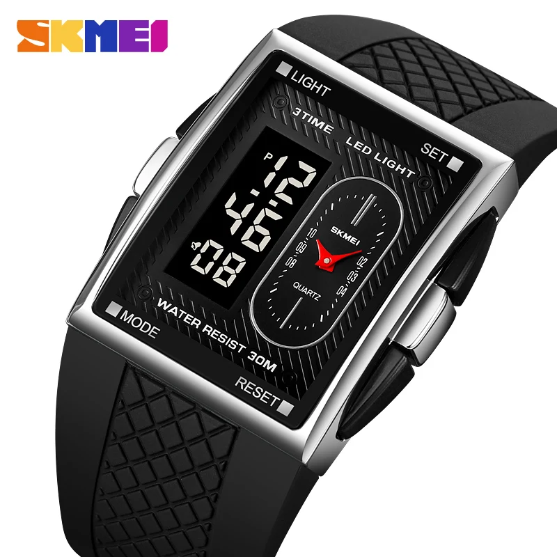SKMEI 2213 Light Multi functional Electronic Watch Male Dual Movement Electronic Watch Dual Display Watch Waterproof Night
SKMEI 2213 Light Multi functional Electronic Watch Male Dual Movement Electronic Watch Dual Display Watch Waterproof Night