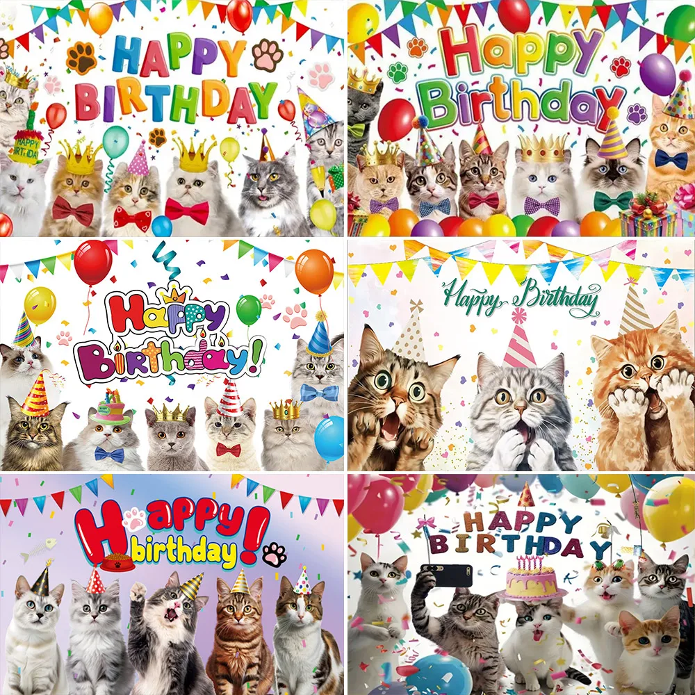 Cartoon Cat Pet Theme Kids Birthday Party Decoration Cute Cat Animals Baby Shower Banner Backdrop Portrait Photo Studio Props
Cartoon Cat Pet Theme Kids Birthday Party Decoration Cute Cat Animals Baby Shower Banner Backdrop Portrait Photo Studio Props