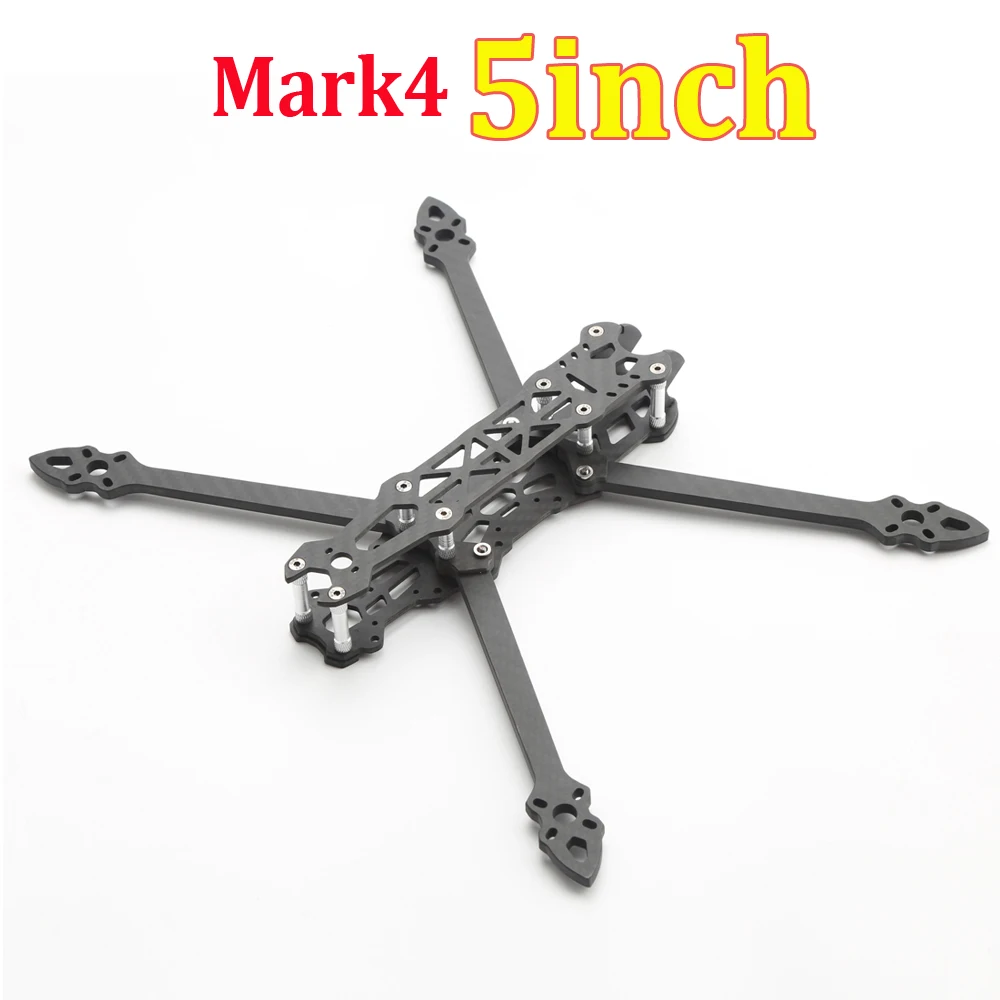 Mark4 5inch FPV Carbon Fiber Frame 225mm Wheelbase with 5mm Arm Freestyle Long Range Frame for RC Quadcopter Racing Drone
Mark4 5inch FPV Carbon Fiber Frame 225mm Wheelbase with 5mm Arm Freestyle Long Range Frame for RC Quadcopter Racing Drone