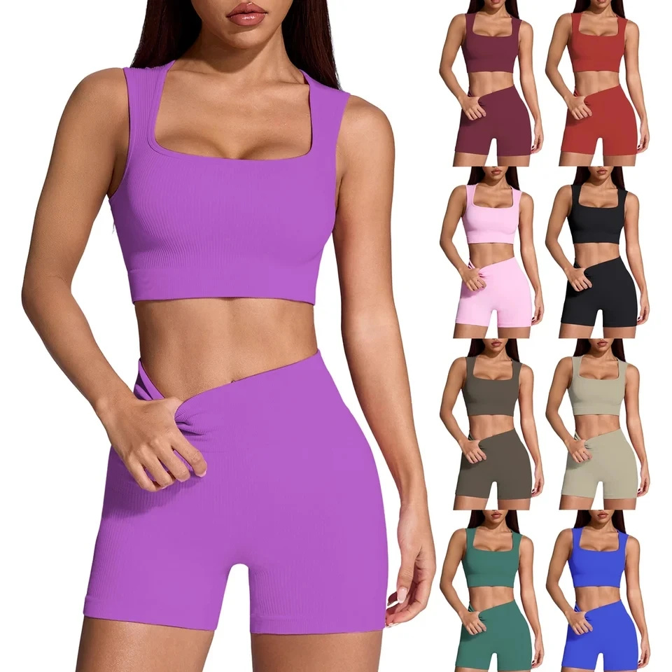 Sportswear Seamless Yoga Set 2PCS Gym Clothes Yoga Suits For Women Push Up Bra High Waist Leggings Shorts Fitness Tracksuits
Sportswear Seamless Yoga Set 2PCS Gym Clothes Yoga Suits For Women Push Up Bra High Waist Leggings Shorts Fitness Tracksuits