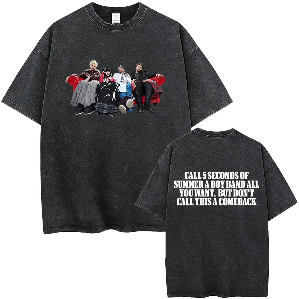 Washed Vintage 5 Seconds of Summer Everyone's A Star Graphic T-shirt Men Women Fashion Pop Punk Rock T Shirts High Quality Tees
Washed Vintage 5 Seconds of Summer Everyone's A Star Graphic T-shirt Men Women Fashion Pop Punk Rock T Shirts High Quality Tees