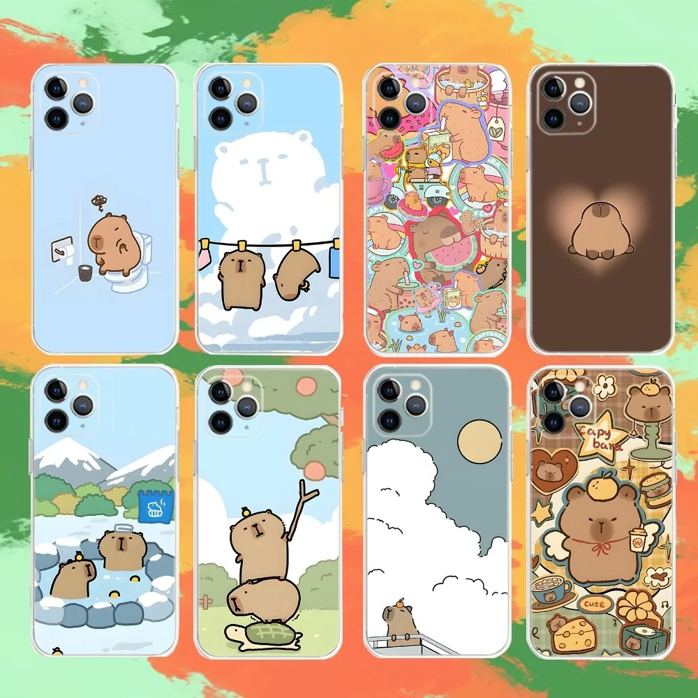 Cute Cartoon Capybara Phone Case For iPhone 16,15,14,13,12,11,Mini,Pro,XS,Max Cover 6,7,8,Plus,X,XR,SE,2020 Transparent Shell
Cute Cartoon Capybara Phone Case For iPhone 16,15,14,13,12,11,Mini,Pro,XS,Max Cover 6,7,8,Plus,X,XR,SE,2020 Transparent Shell