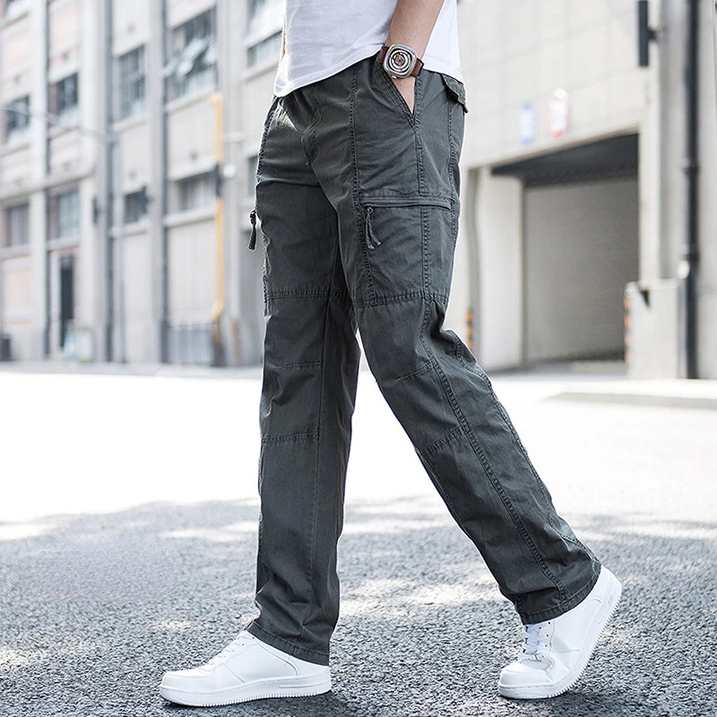 Big Size Men's Cargo Trousers Straight Leg Work Pants Casual Youthful Sle Eighteen-Length Qui-Drng Breathable
Big Size Men's Cargo Trousers Straight Leg Work Pants Casual Youthful Sle Eighteen-Length Qui-Drng Breathable