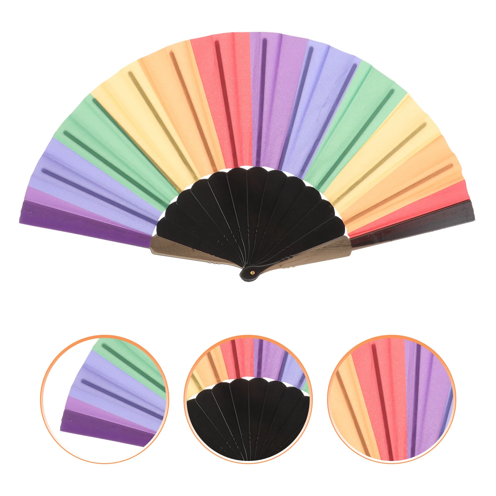Rainbow Folding Fan Sturdy Foldable Handheld Fan for Artists Dancers Pride Accessories Wedding Decoration Dance Performance
Rainbow Folding Fan Sturdy Foldable Handheld Fan for Artists Dancers Pride Accessories Wedding Decoration Dance Performance