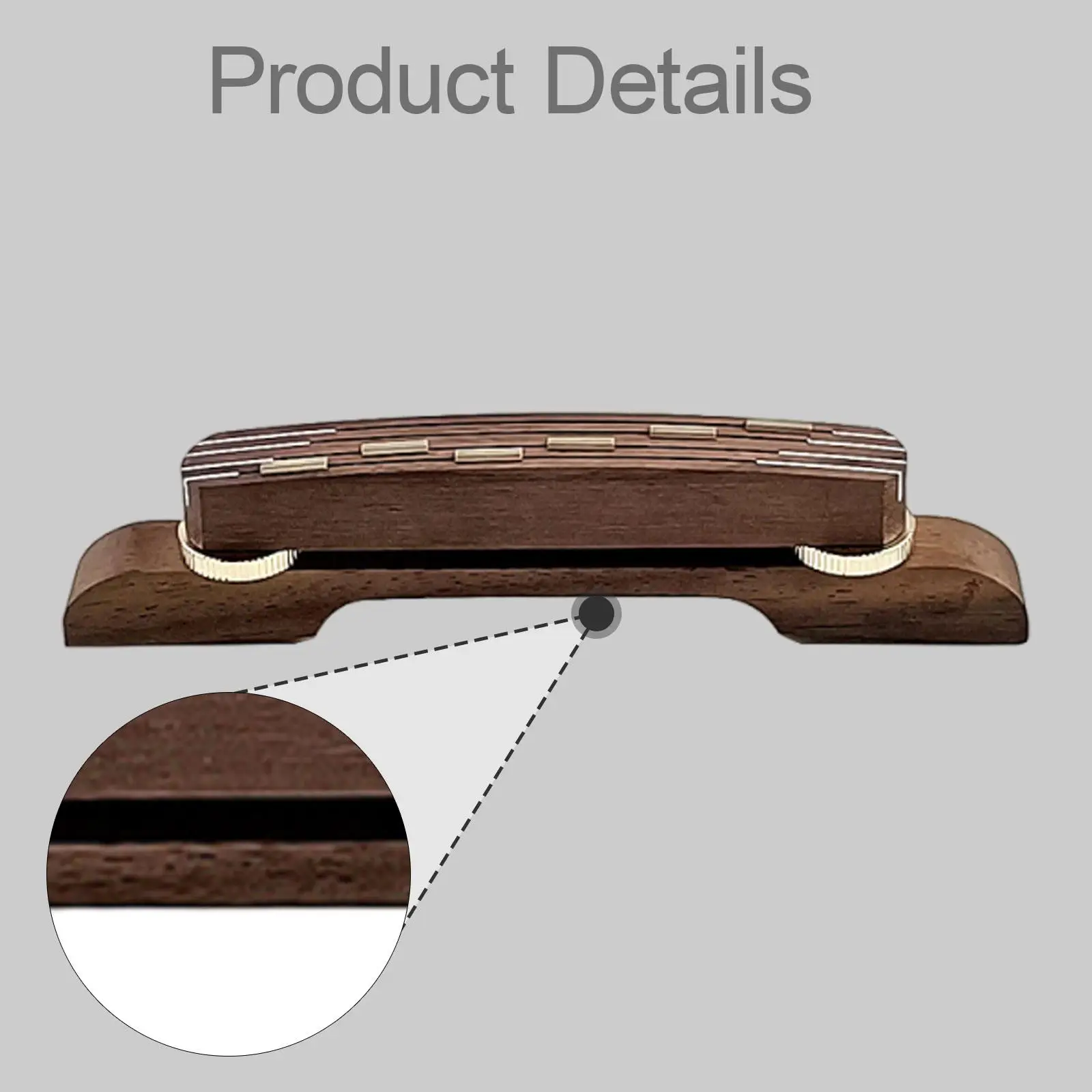 Guitar Bridge Musical Instrument Adjustable Height Spare Part High Performance Sturdy Easy Installation Attachment Accessory
Guitar Bridge Musical Instrument Adjustable Height Spare Part High Performance Sturdy Easy Installation Attachment Accessory