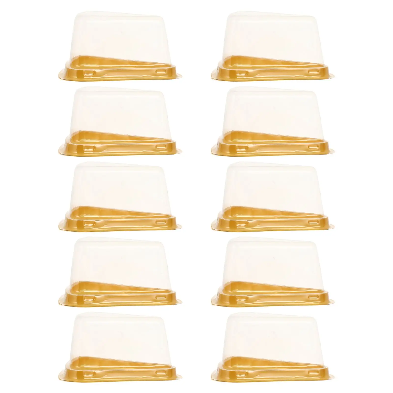 100pcs Triangle Cake Boxes Food Grade PET Golden Non Slip Tight Seal Dessert Containers Transparent Lid Packaging Box For
100pcs Triangle Cake Boxes Food Grade PET Golden Non Slip Tight Seal Dessert Containers Transparent Lid Packaging Box For