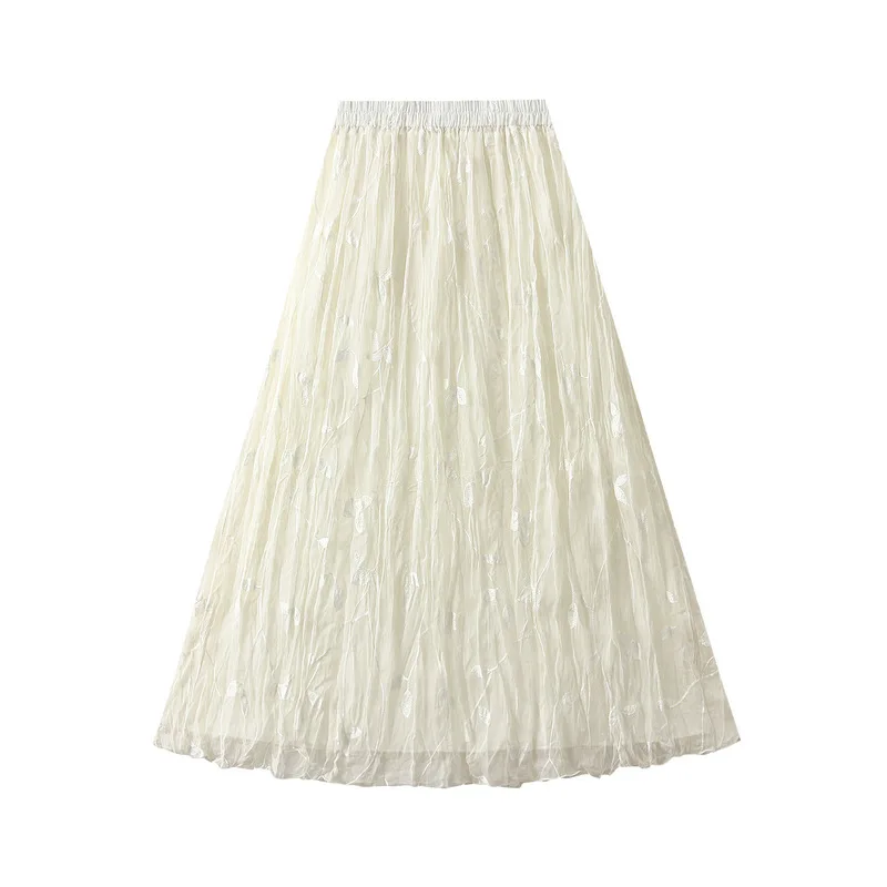 2025 New Casual Sweet Elegant Lace Embroidered Skirt Women's Fashion Spring Summer High Waist A-line Puff Medium Length Skirts
2025 New Casual Sweet Elegant Lace Embroidered Skirt Women's Fashion Spring Summer High Waist A-line Puff Medium Length Skirts