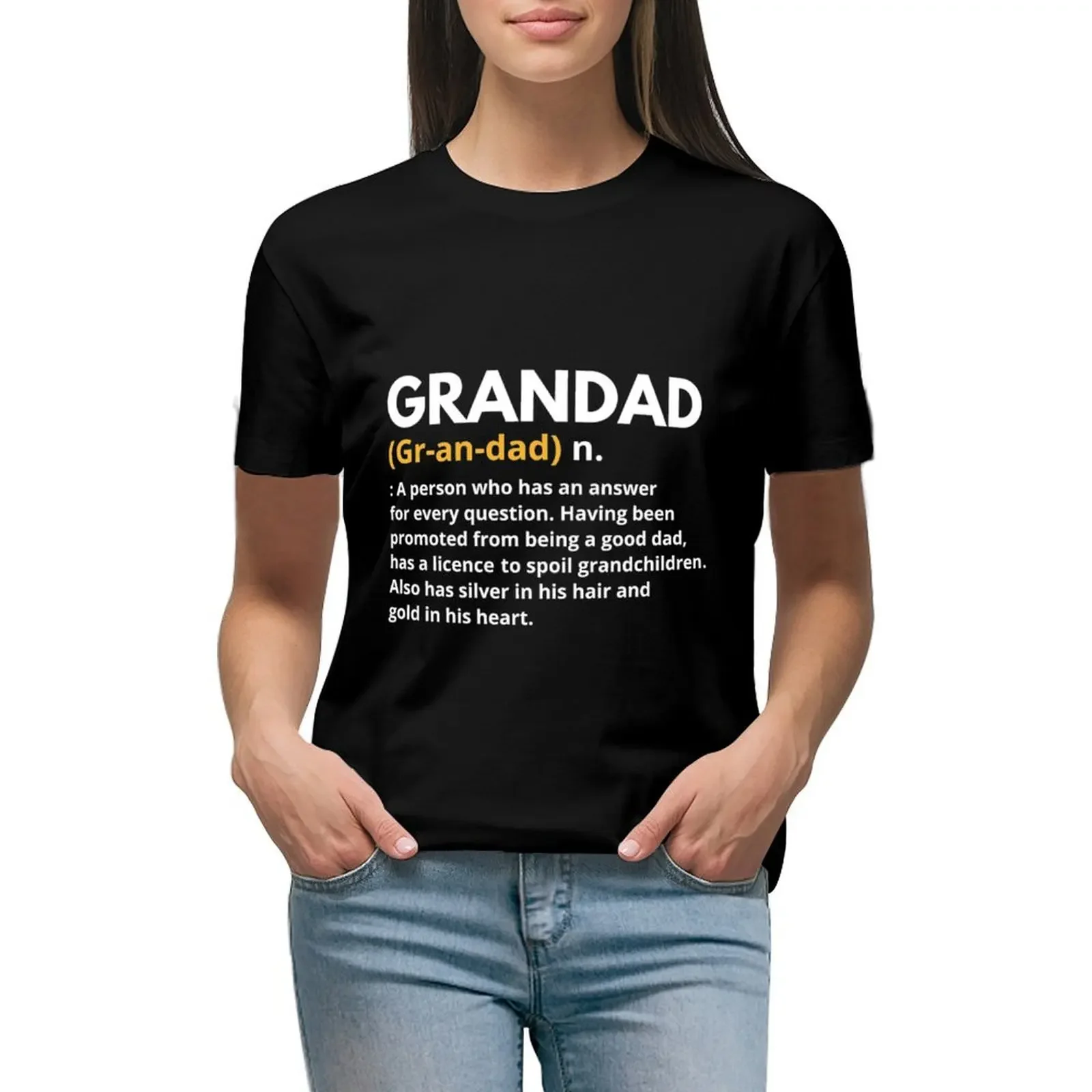 Grandad Definition T-Shirt vintage clothes aesthetic clothes animal print shirt for girls anime clothes for Women
Grandad Definition T-Shirt vintage clothes aesthetic clothes animal print shirt for girls anime clothes for Women