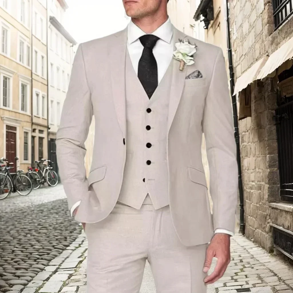 Classic Men's Suit Colorful Costume Tuxedo 3 Pieces Blazer Vest and Pants Tuxedo Set for Business Wedding High Quality Male Suit
Classic Men's Suit Colorful Costume Tuxedo 3 Pieces Blazer Vest and Pants Tuxedo Set for Business Wedding High Quality Male Suit